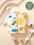 White Dino & Citrus Lime | Muslin Towel | 100% Premium Cotton | Pack of 2