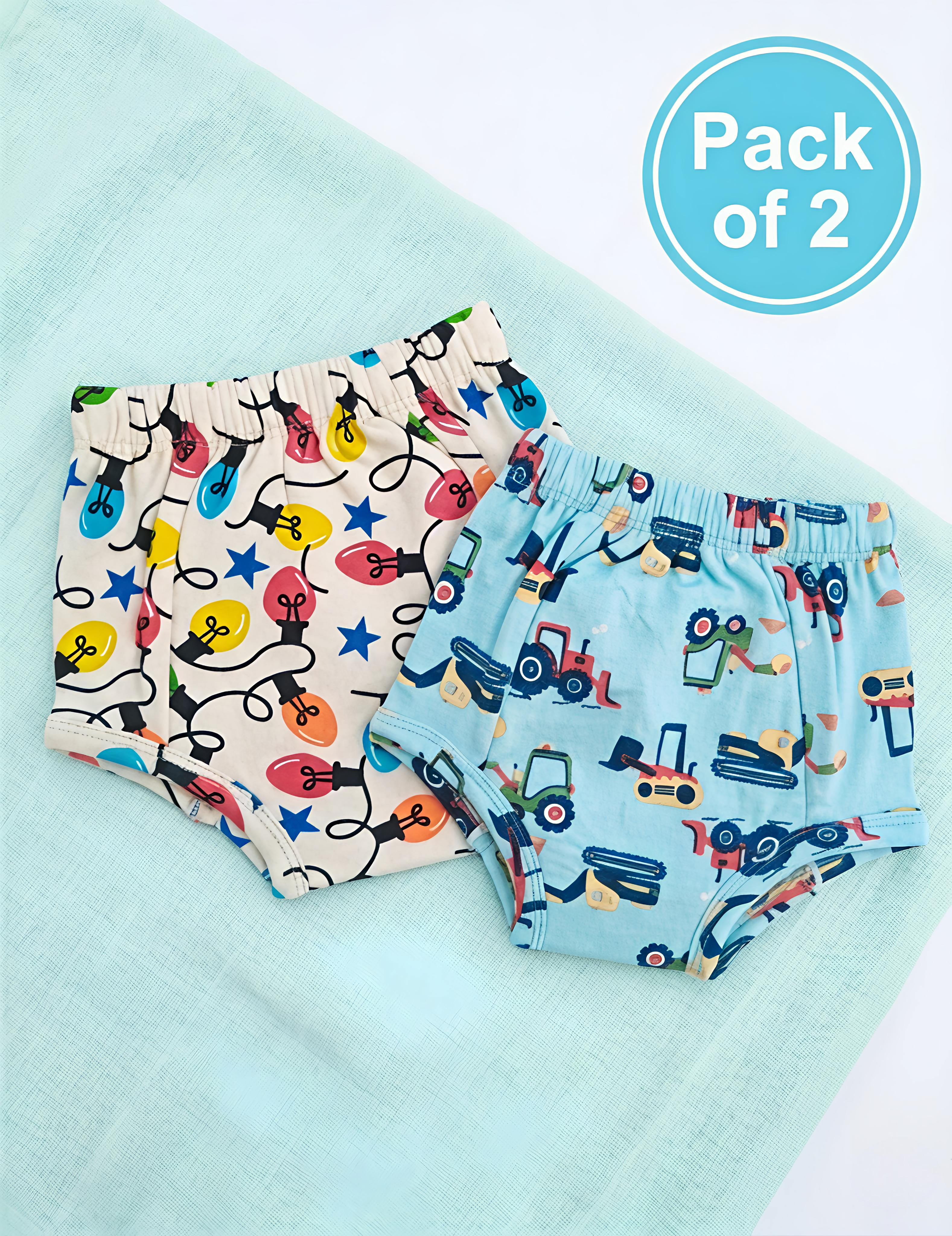 String Lights & Massive Machines | Reusable Cloth Diapers | Pack of 2