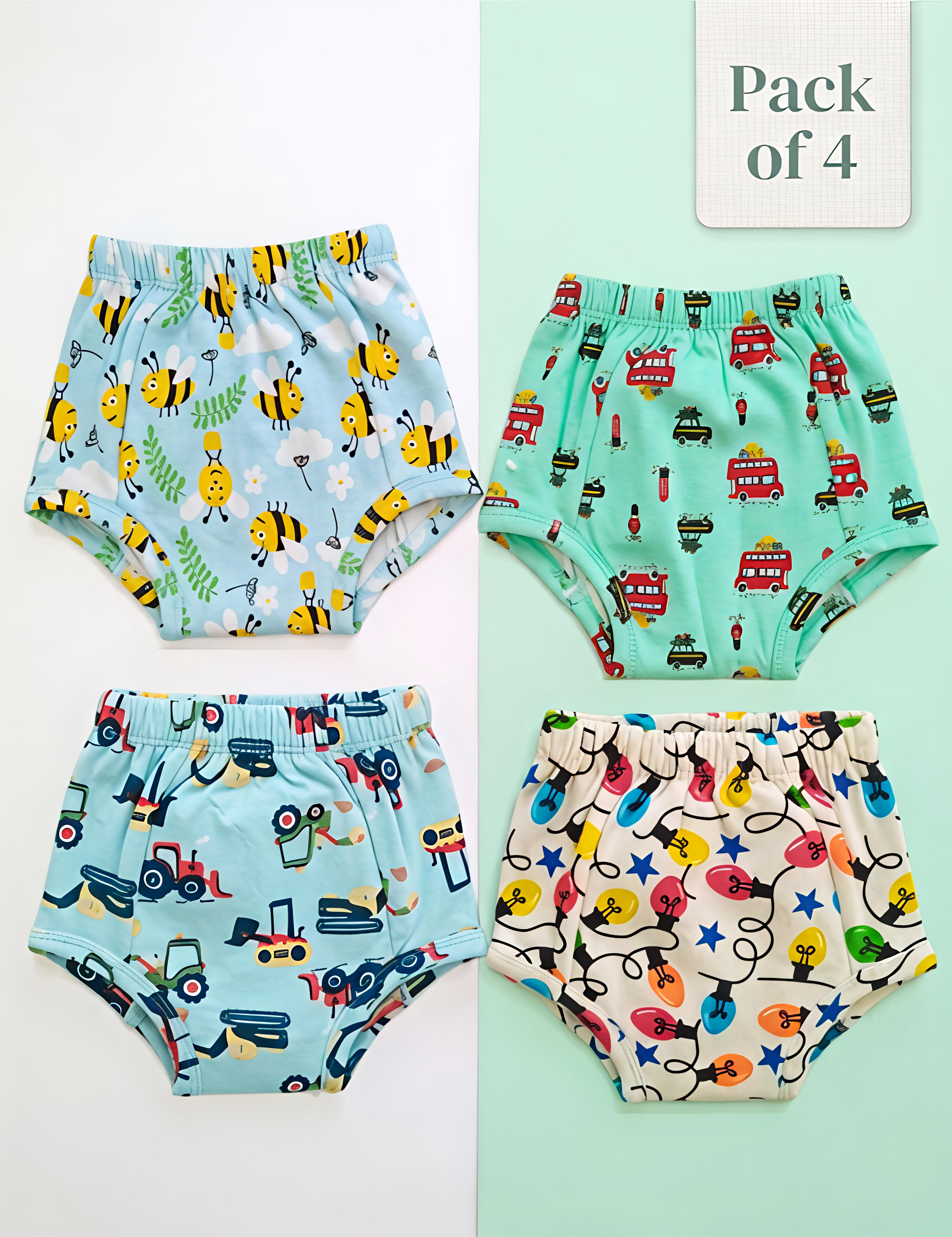 Friendly Travel | Reusable Cloth Diapers | Pack of 4
