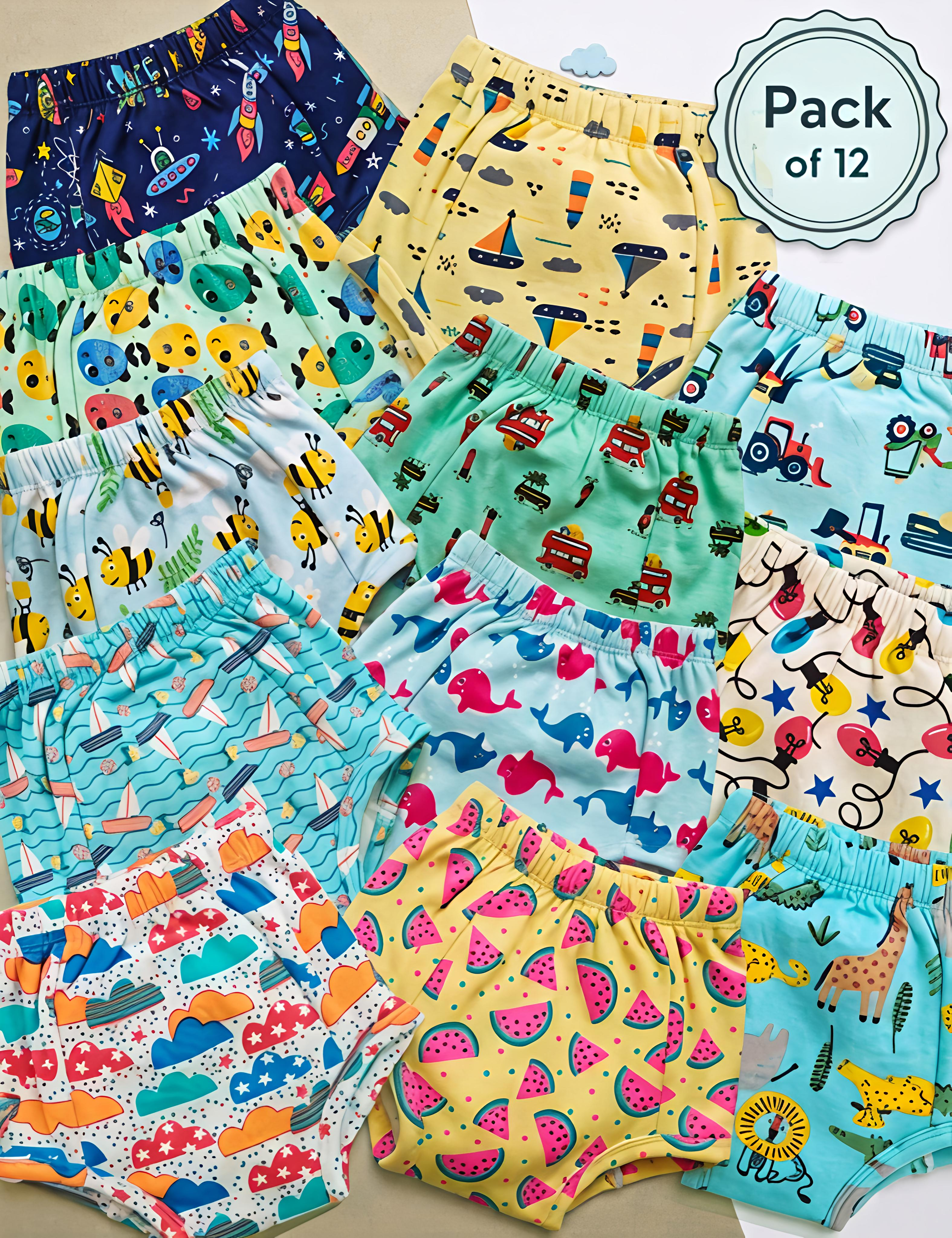 Madagascar Island | Reusable Cloth Diapers | Pack of 12