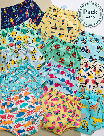 Madagascar Island | Reusable Cloth Diapers | Pack of 12