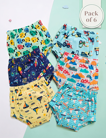 Little Explorers | Reusable Cloth Diapers | Pack of 6