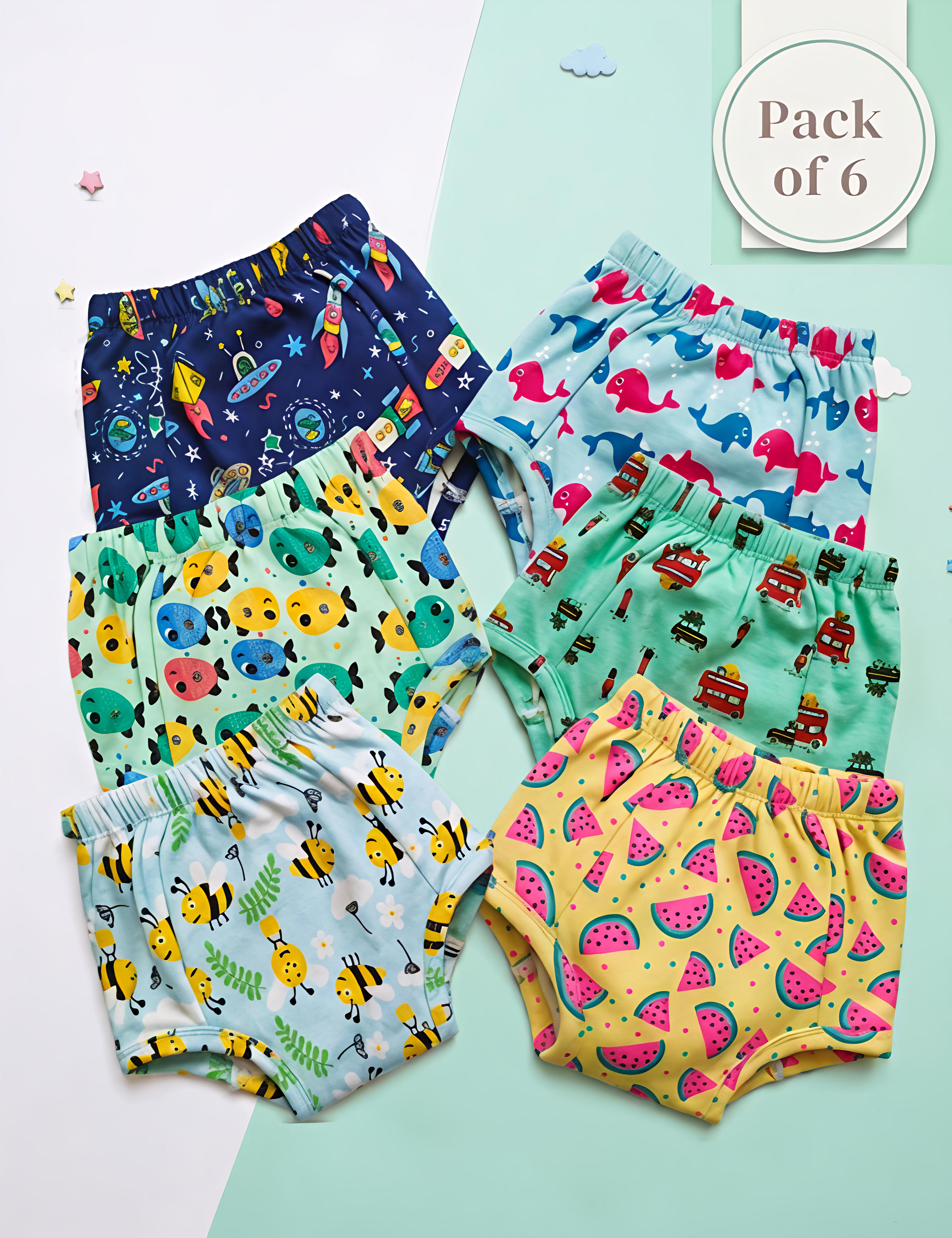 Cosmic Adventures | Reusable Cloth Diapers | Pack of 6