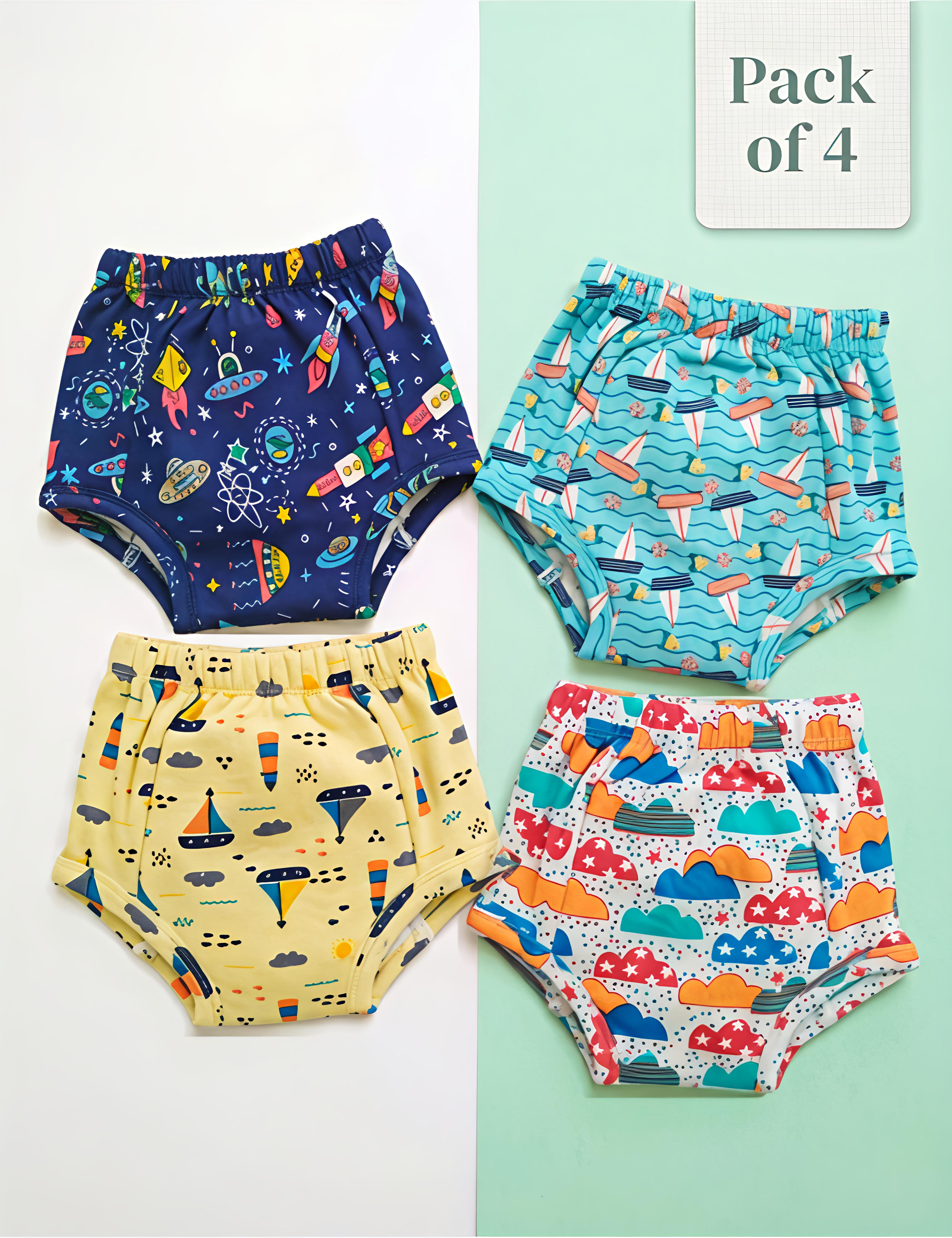Adventure Squad | Reusable Cloth Diapers | Pack of 4