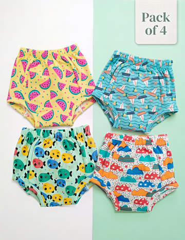Summer Splash | Reusable Cloth Diapers | Pack of 4