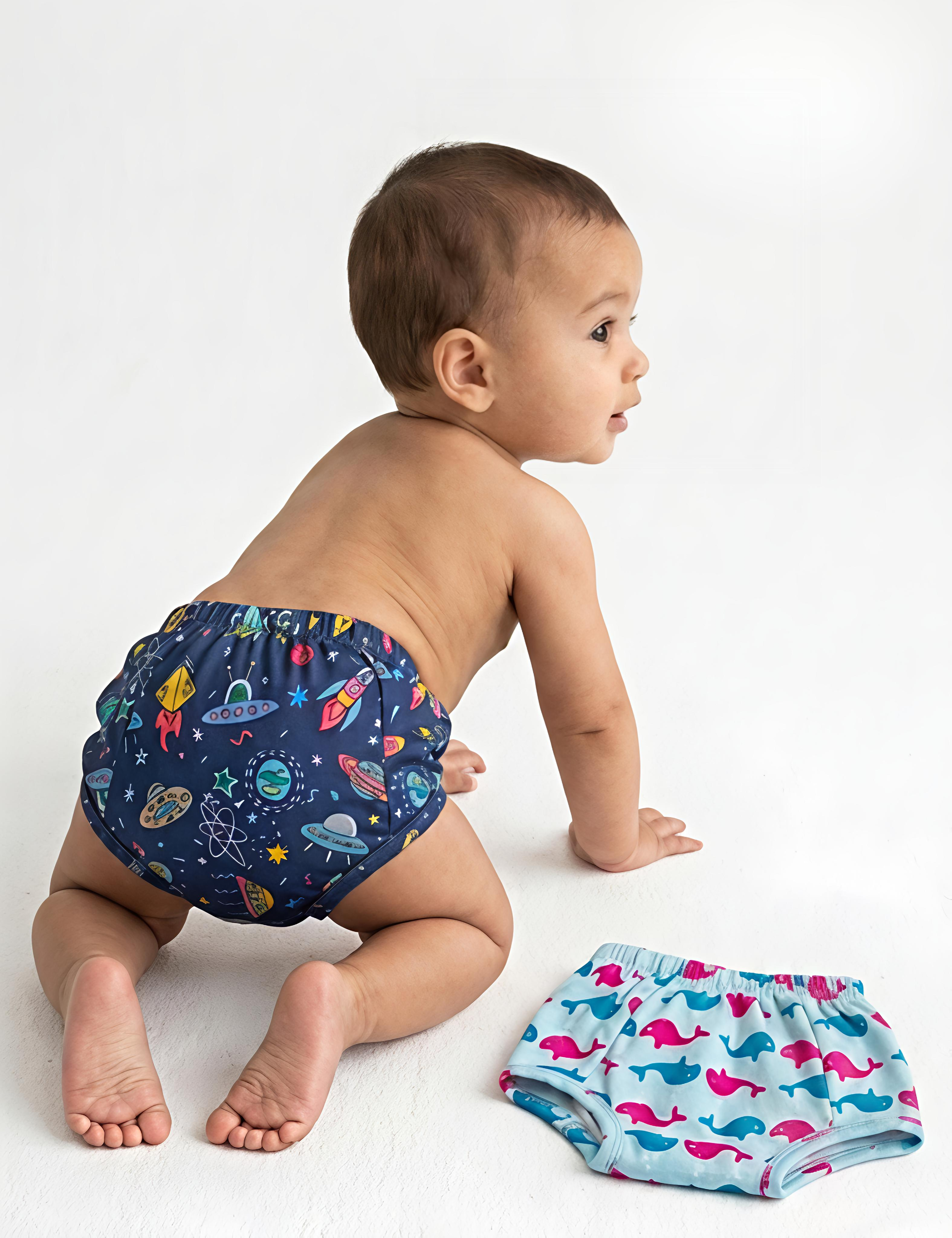 Madagascar Island | Reusable Cloth Diapers | Pack of 12