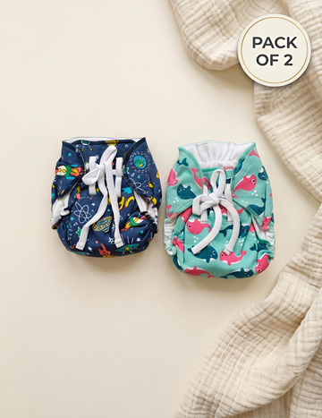 Cosmic Tides | Langot - Padded Nappies | Pack of 2