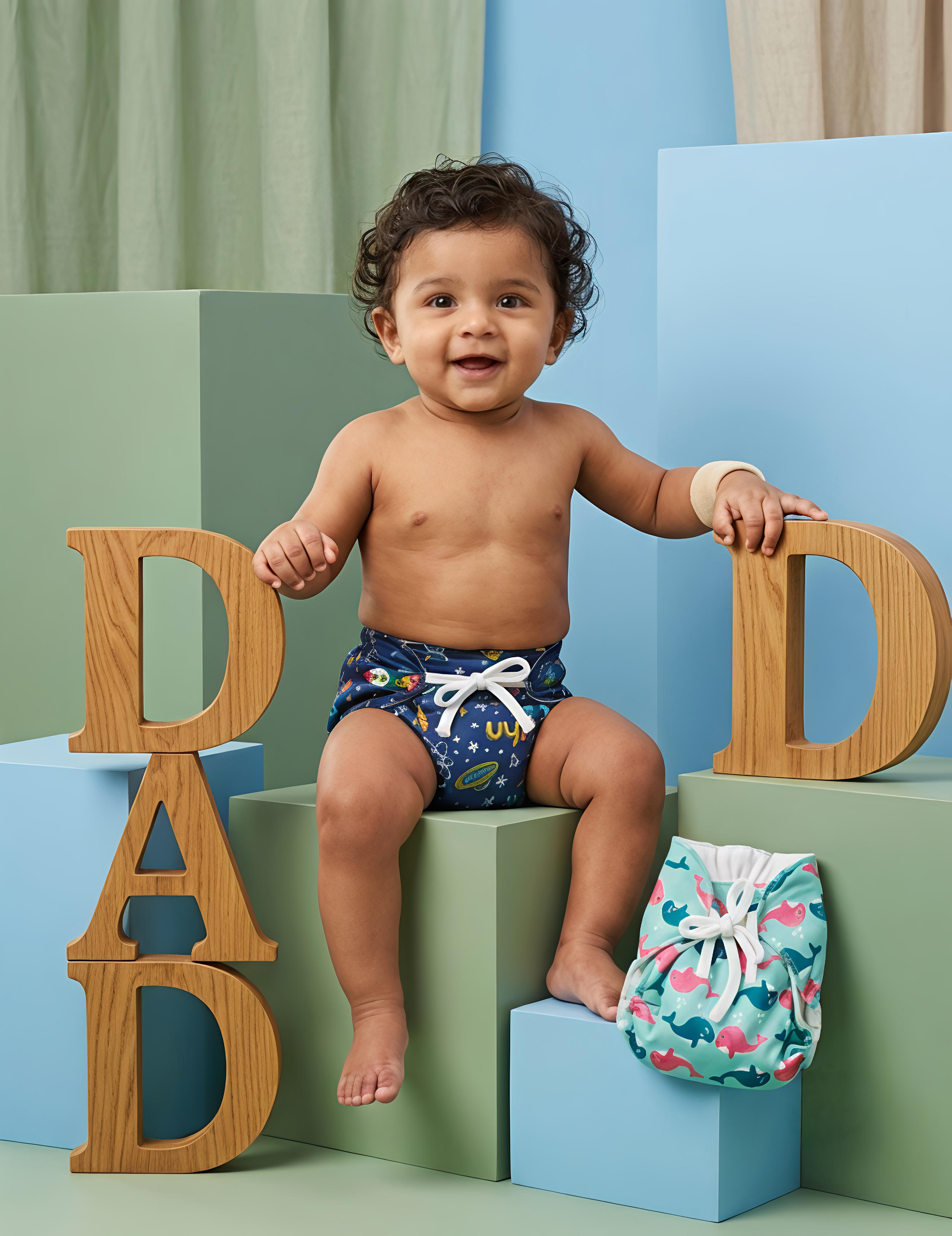 Cosmic Tides | Langot - Padded Nappies | Pack of 2