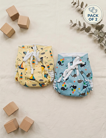 Ocean Explorers | Langot - Padded Nappies | Pack of 2