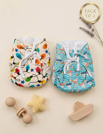 Surf & Shine | Langot - Padded Nappies | Pack of 2