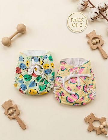 Summer Splash | Langot - Padded Nappies | Pack of 2