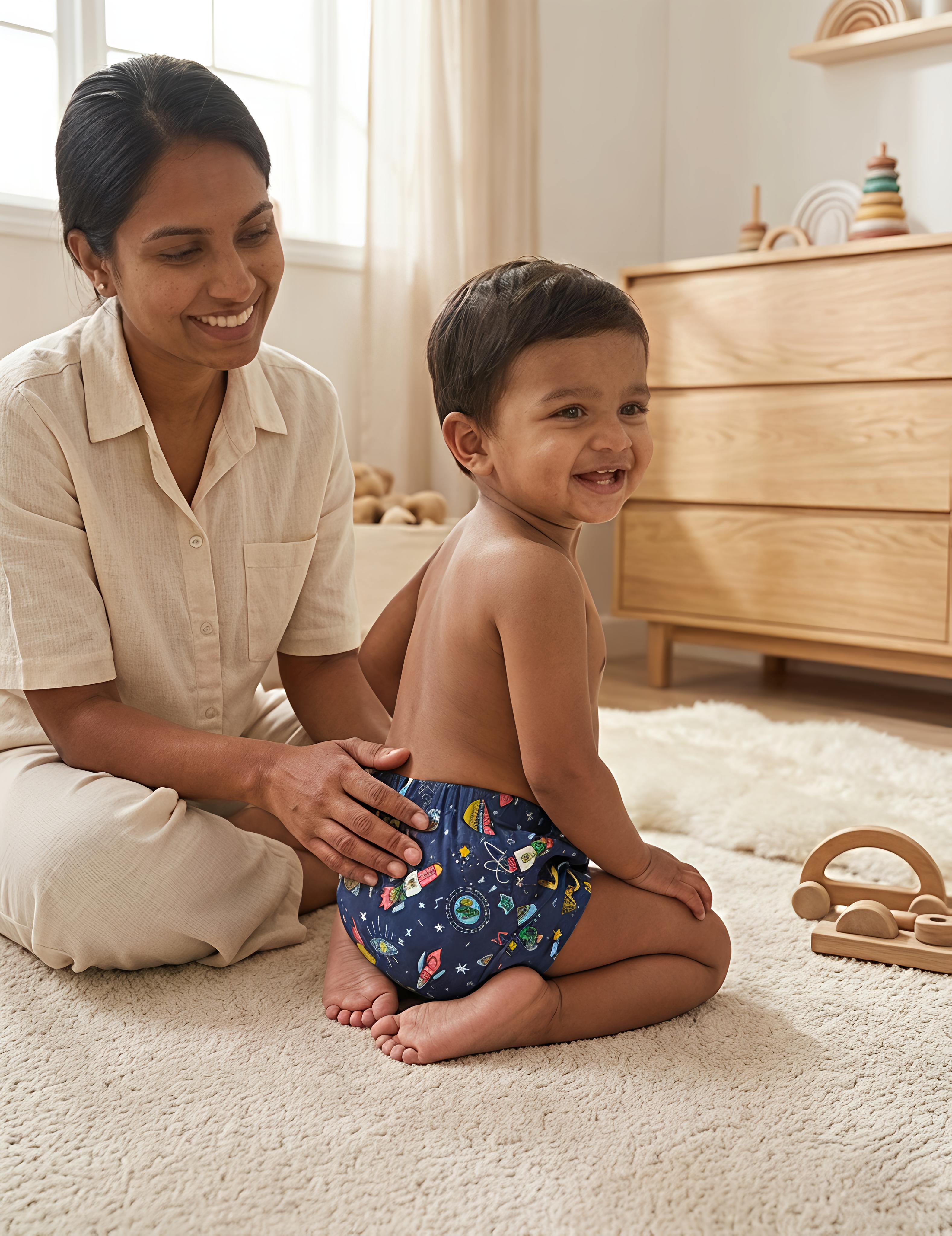 Wonder World Trio | Reusable Cloth Diapers | Pack of 3