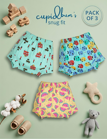 Travel Tales Trio | Reusable Cloth Diapers | Pack of 3