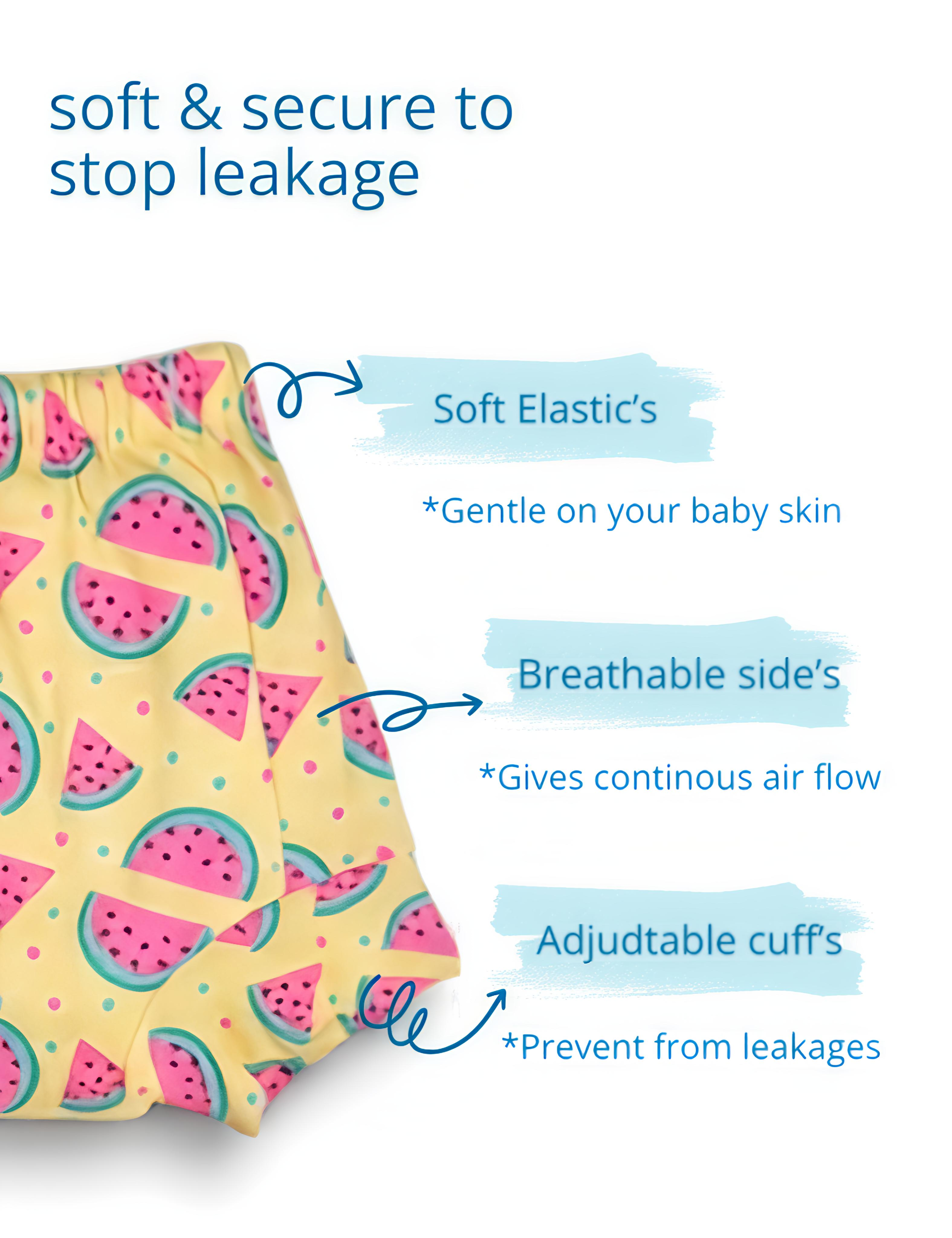 Melon Splash & Ocean Smiles | Reusable Cloth Diapers | Pack of 2