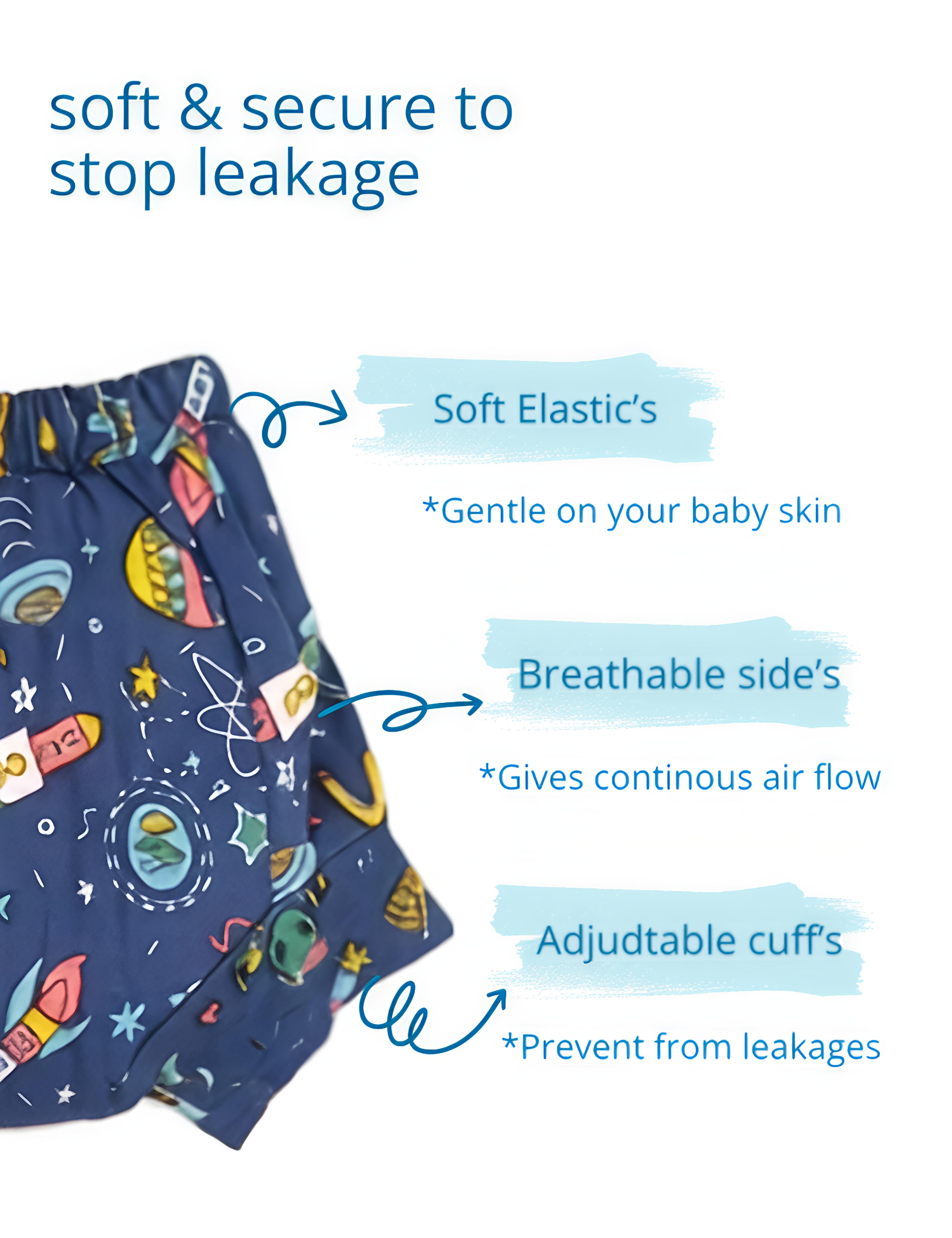 Wonder World Trio | Reusable Cloth Diapers | Pack of 3
