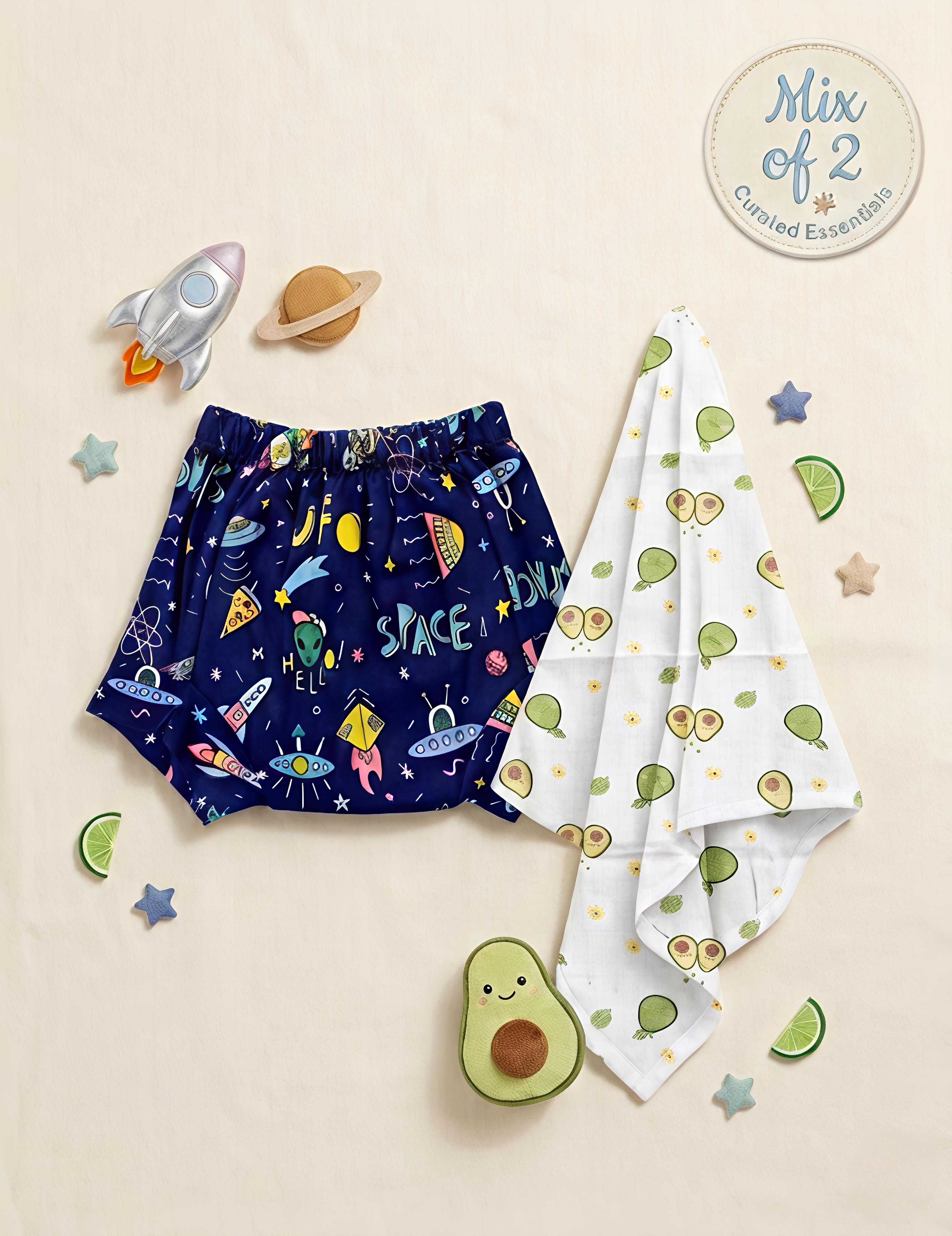 Cosmic Nights & Creamy Avocado | Dipe & Wipe | Mix of 2