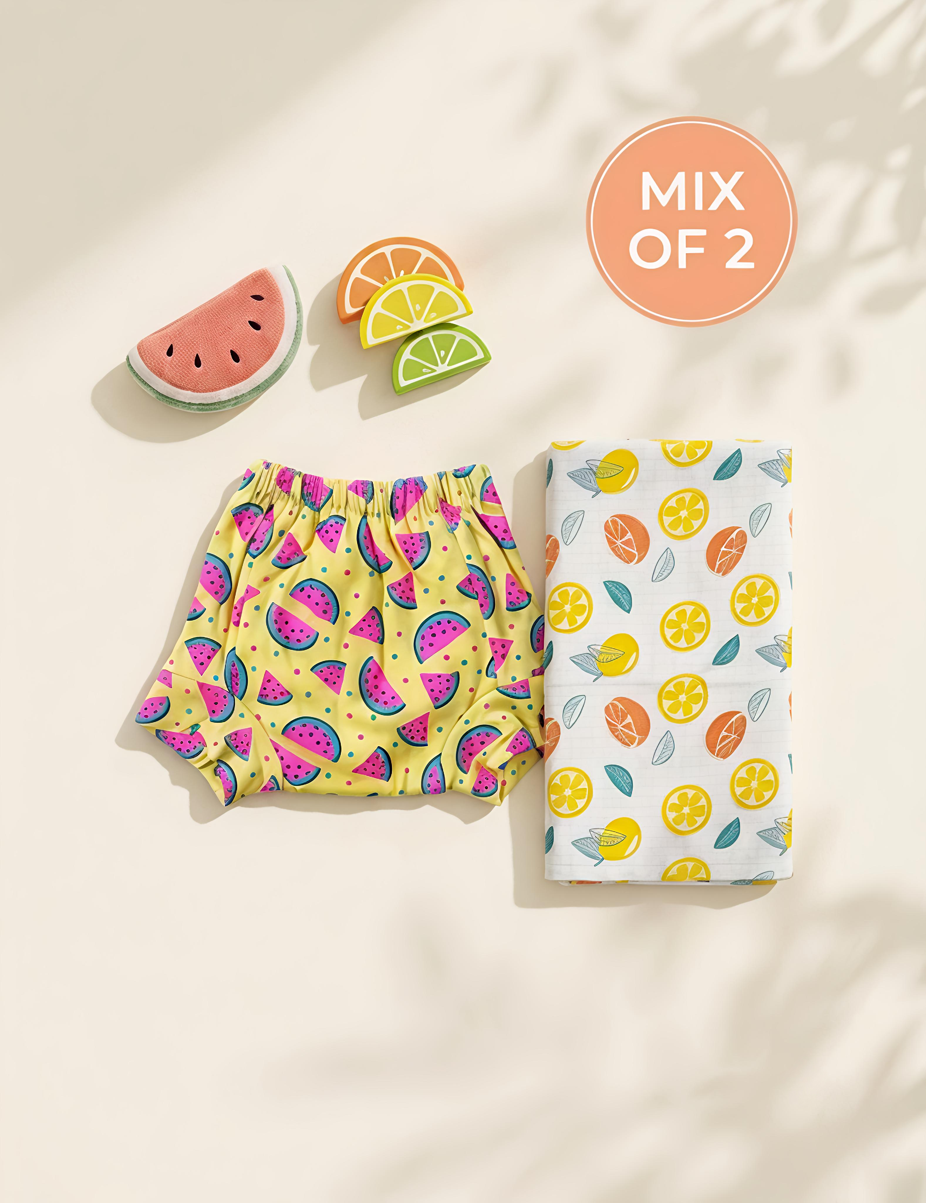 Melon Pop & Citrus Splash | Dipe & Wipe | Mix of 2