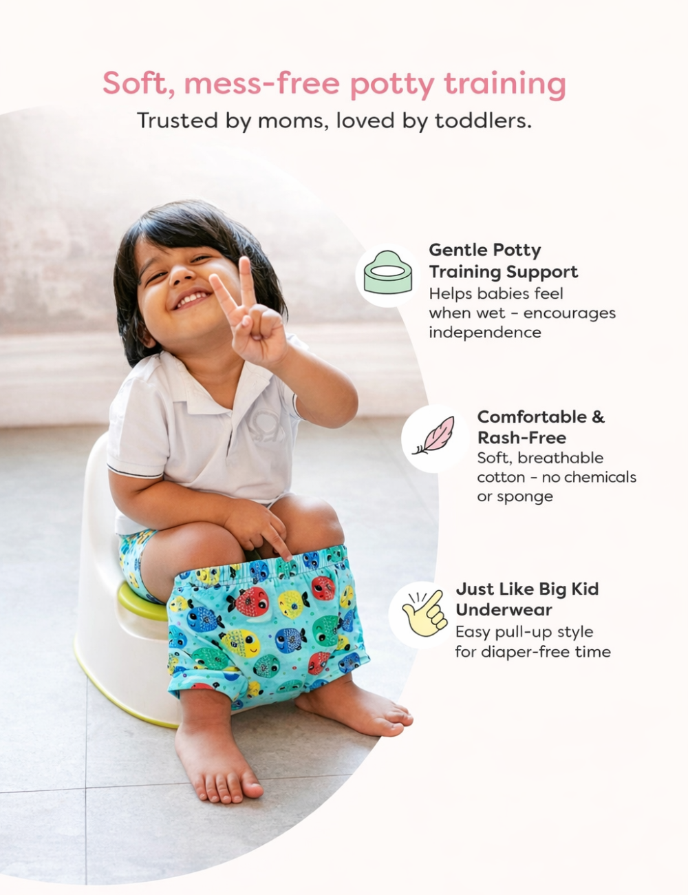 Melon Splash & Ocean Smiles | Reusable Cloth Diapers | Pack of 2