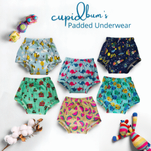 Pack of 6 - Padded Underwear | Reusable Cloth Diapers for babies Potty Training Pants | Mixed Colours