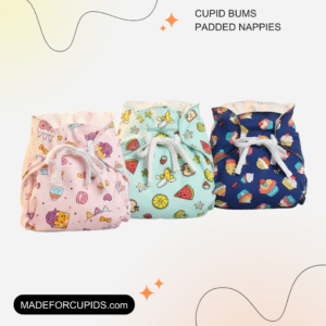 Pack of 3 - Mess Free Padded Nappies | Quick Pee Absorption | Mixed Colors Only | 30% Off