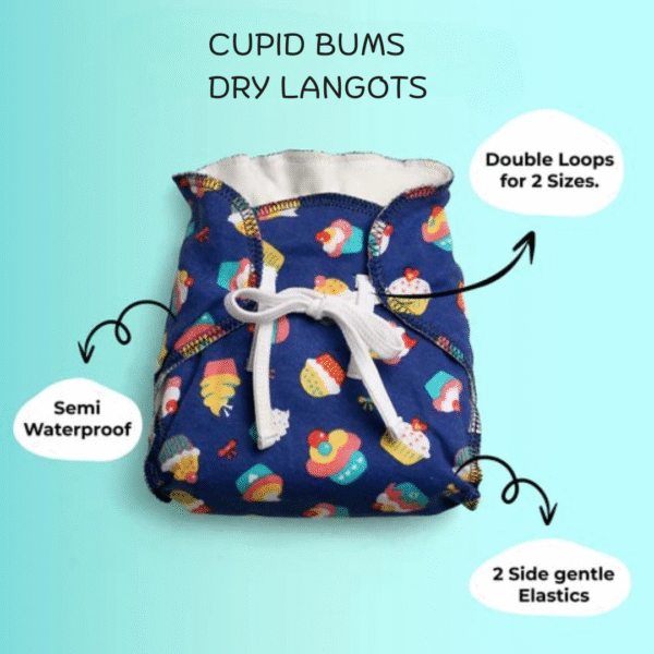 Pack of 9 - Mess Free Padded Nappies | Quick Pee Absorption | Mixed Colors Only | 30% Off - Image 2