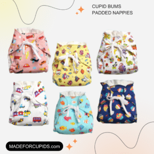 Pack of 6 - Mess Free Padded Nappies | Quick Pee Absorption | Mixed Colors Only | 30% Off