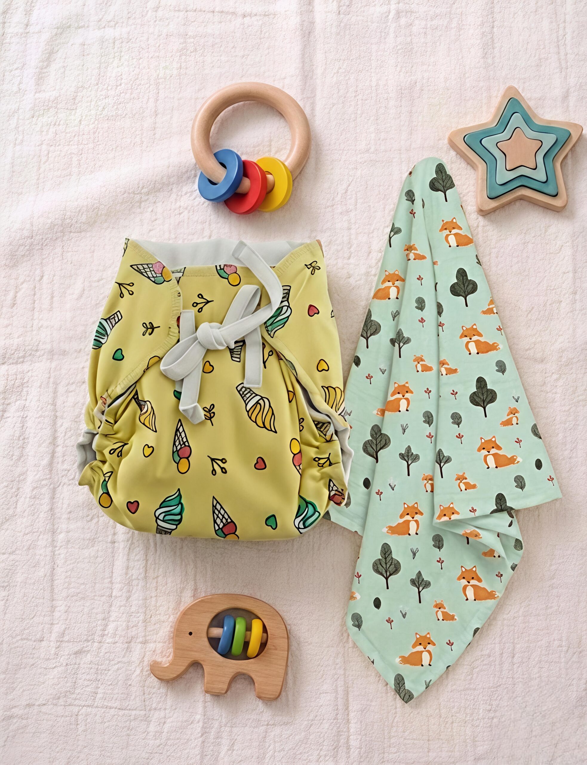 Ice Cream Fun + Fox Mint (2-Piece Set) | Mixed Colors Only