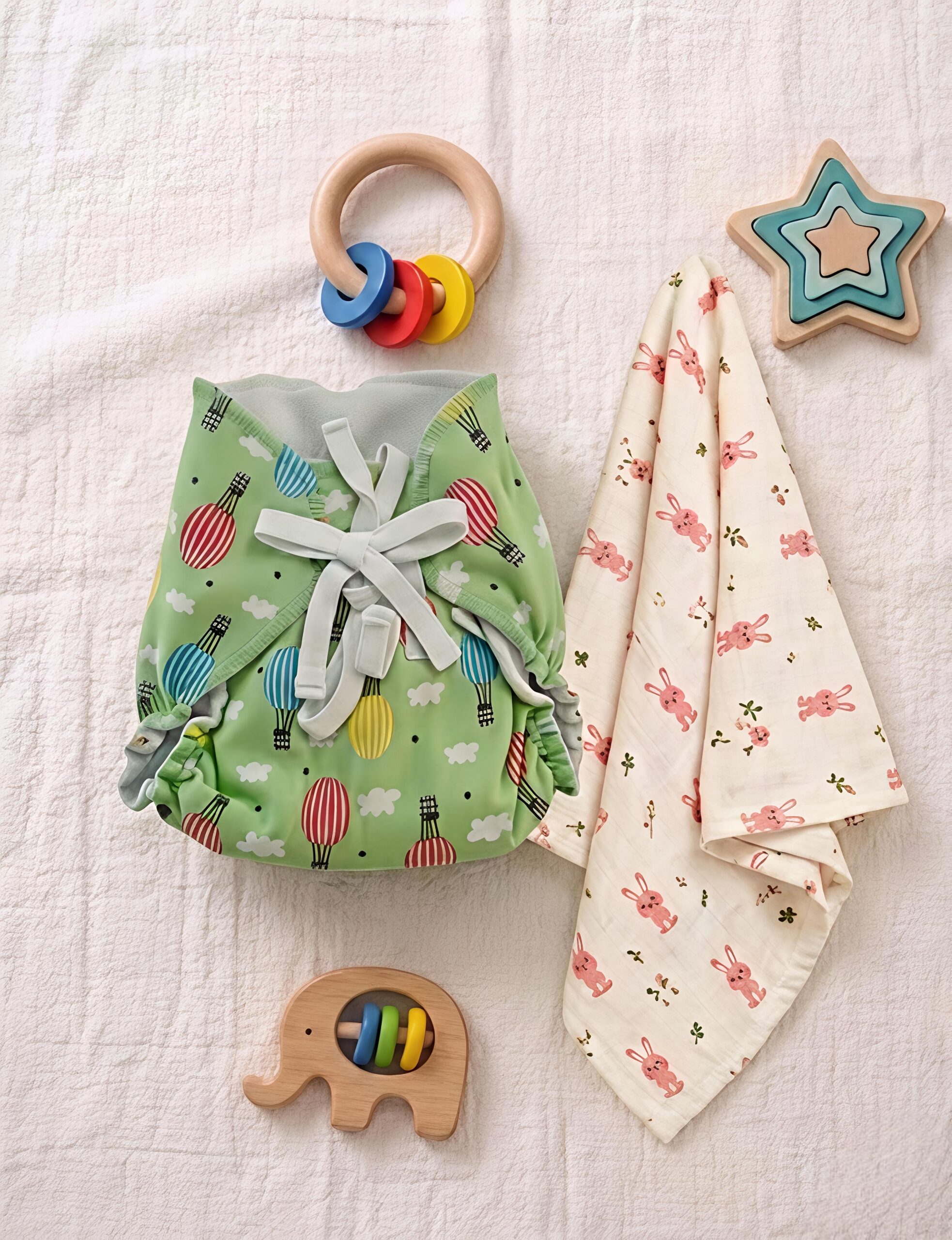 Balloon Ride + Bunny Beige (2-Piece Set) | Mixed Colors Only